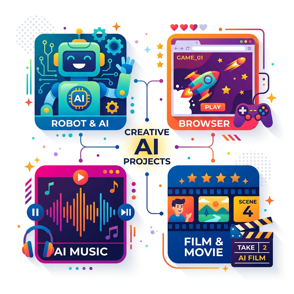 Icons for web apps, games, and music projects